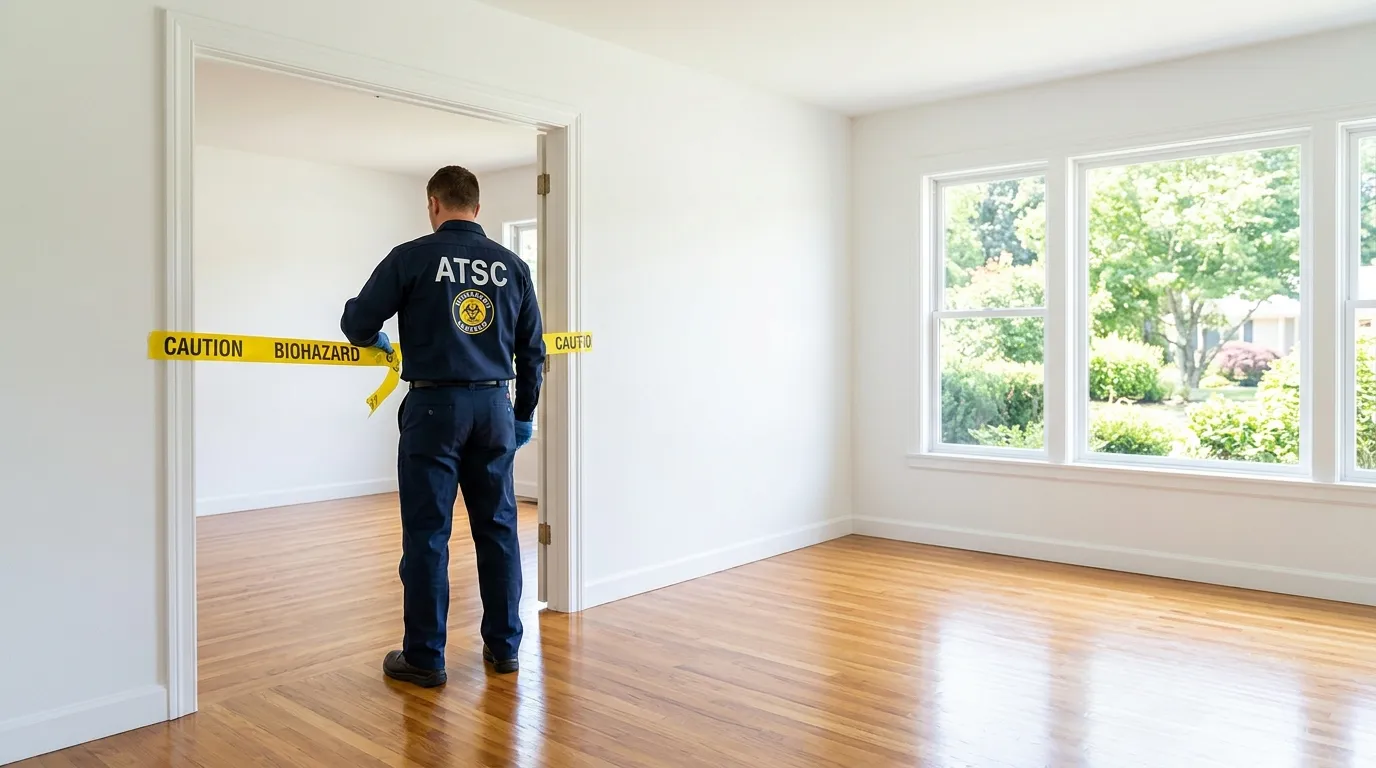 Certified biohazard cleanup crew performing Crime Scene Cleanup in Uvalde